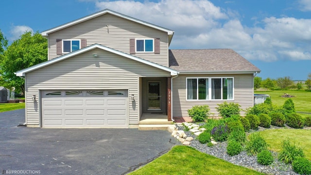 view of front of house featuring a garage