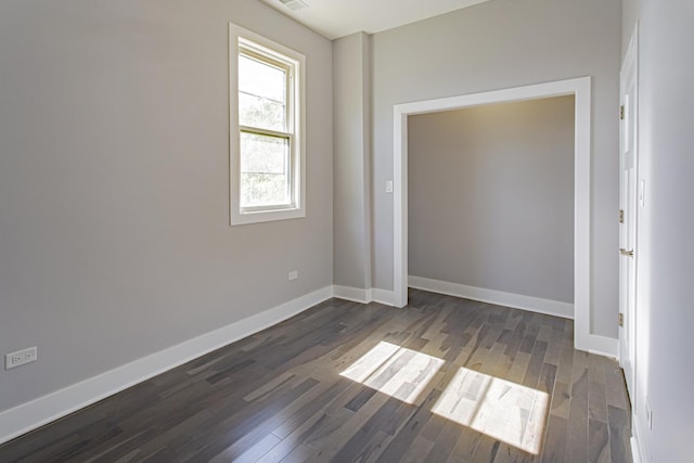 interior space featuring dark wood-type flooring