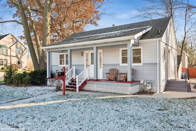 bungalow-style house with a porch