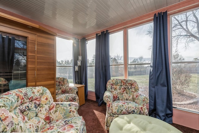 sunroom with plenty of natural light