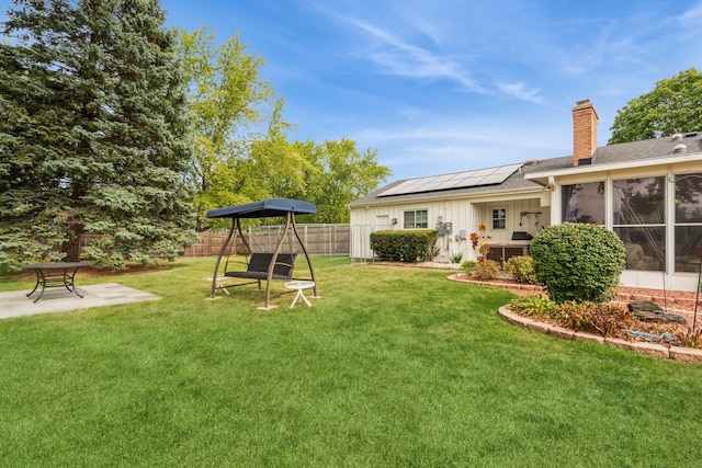 view of yard featuring a patio area