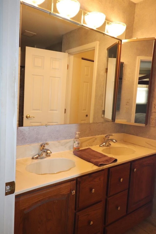 bathroom with vanity