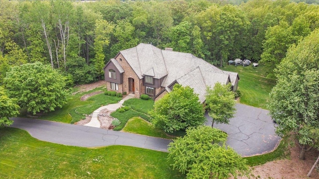 16001 Burr Oak Dr, Huntley, IL 60142 - aerial view of property and surrounding area featuring a forest