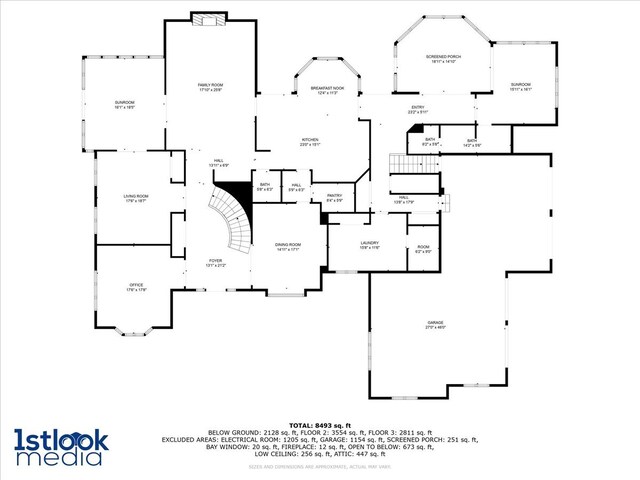 16001 Burr Oak Dr, Huntley, IL 60142 - floor plan / room layout