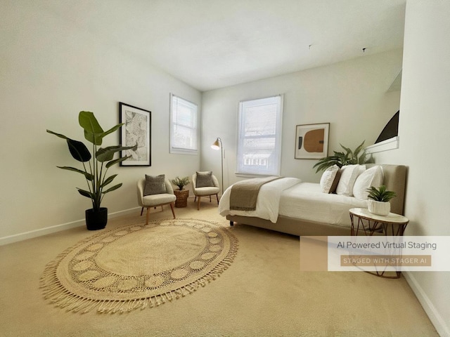 bedroom with carpet flooring