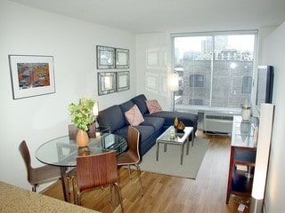 living room featuring hardwood / wood-style flooring