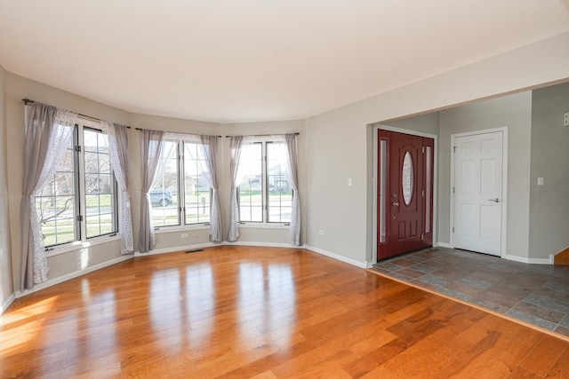 foyer featuring hardwood / wood-style flooring