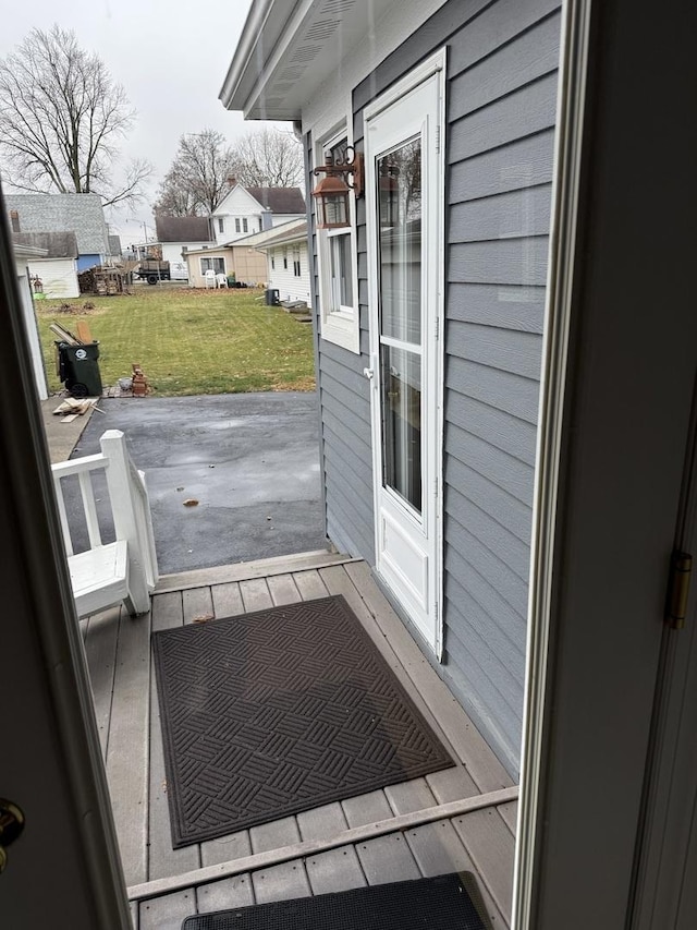 view of doorway to outside