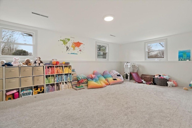 playroom featuring carpet