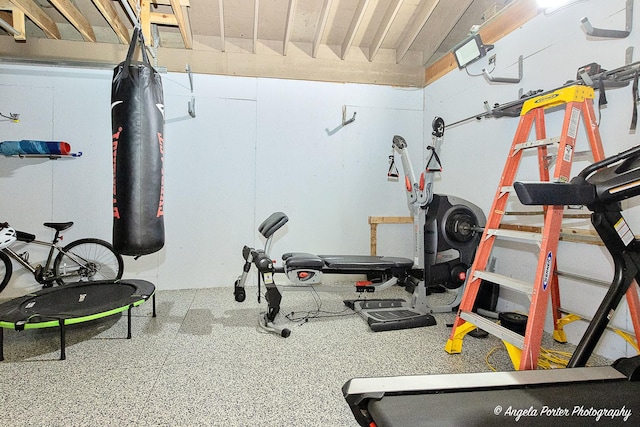 view of workout room