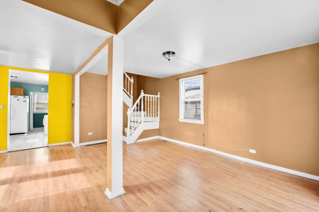 interior space featuring light hardwood / wood-style flooring