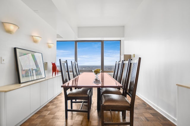 view of dining room