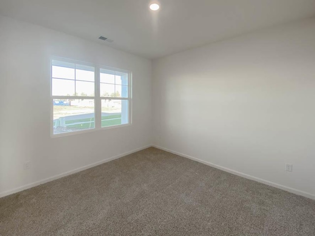 view of carpeted empty room