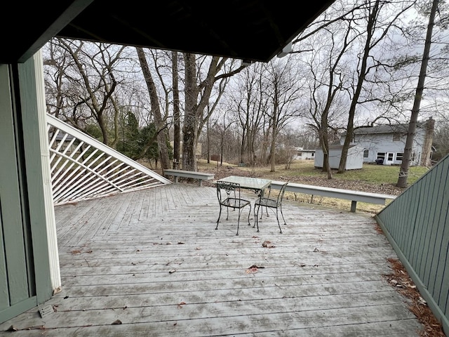 view of wooden terrace