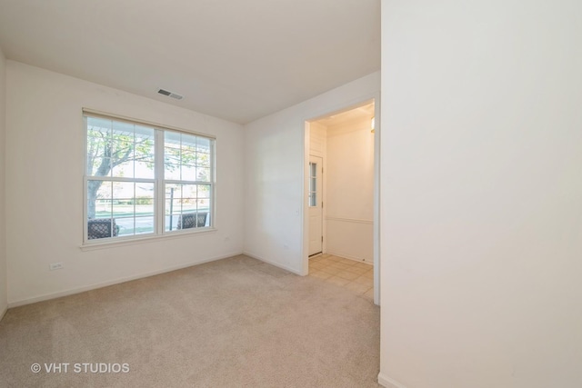 view of carpeted empty room