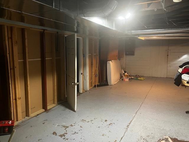 view of basement