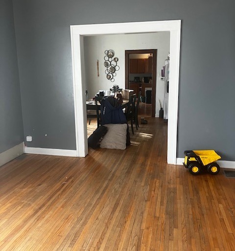 dining space featuring hardwood / wood-style floors