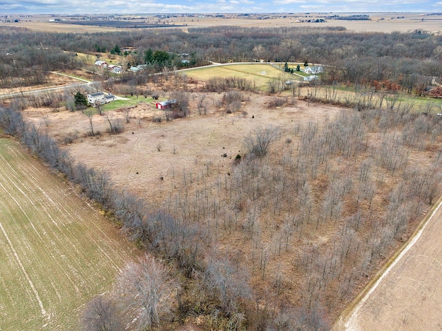 bird's eye view featuring a rural view