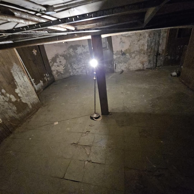 view of basement