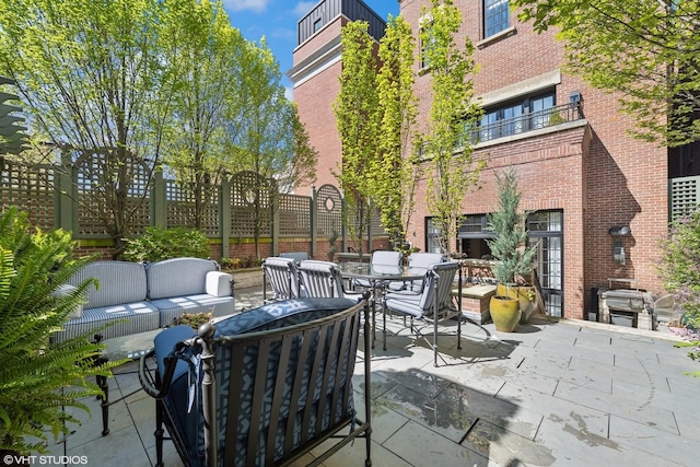 view of patio / terrace with outdoor lounge area