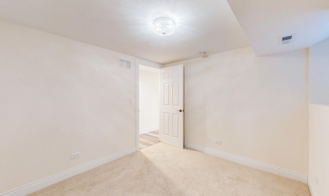 view of carpeted empty room