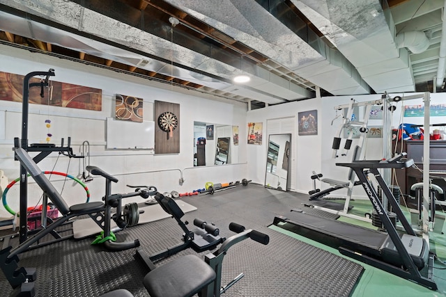 view of exercise room