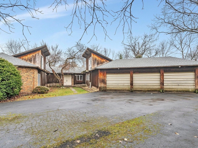 view of home's exterior featuring a garage