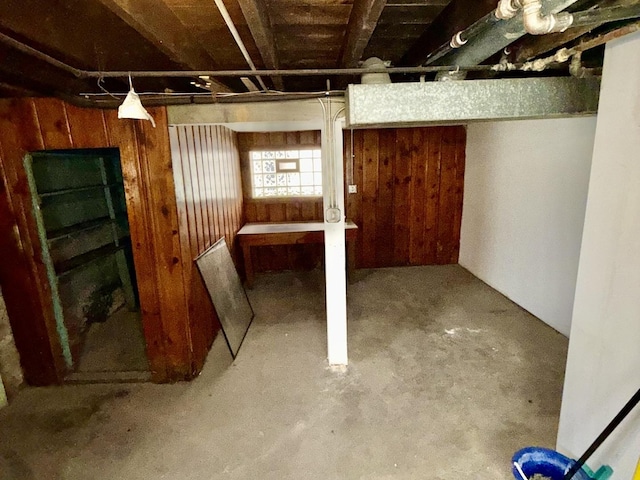 7618 S Rhodes Ave, Chicago, IL 60619 - basement featuring wood walls