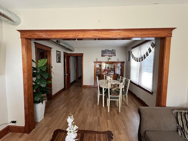 dining room featuring hardwood / wood-style floors