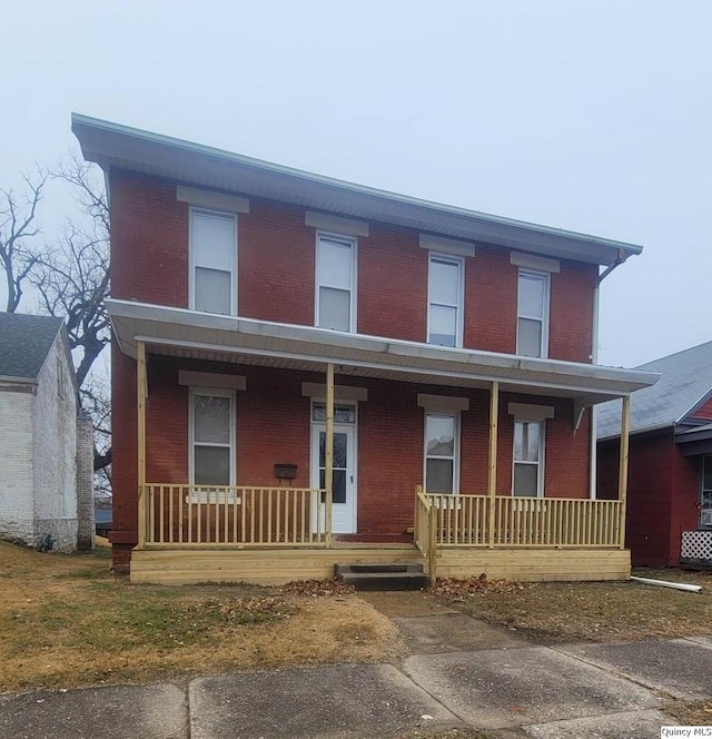 view of front of home featuring a porch