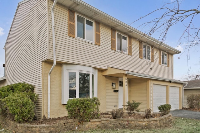 view of front of house featuring a garage