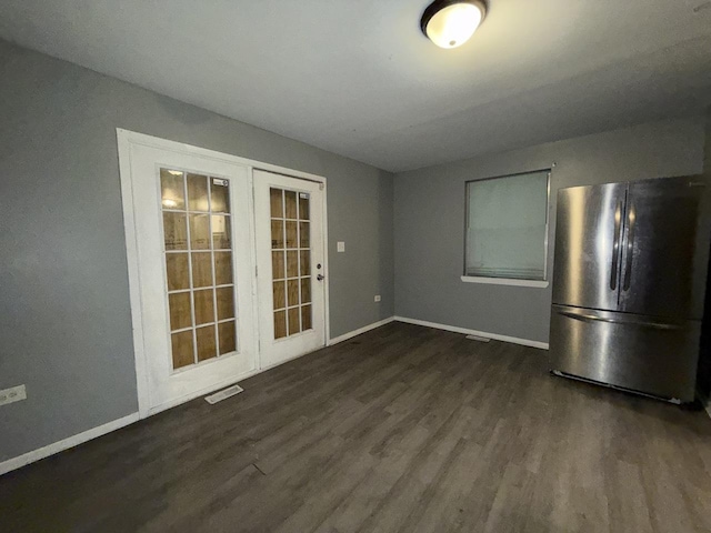 interior space featuring dark wood-type flooring