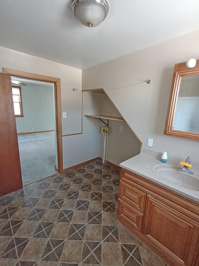 bathroom featuring vanity