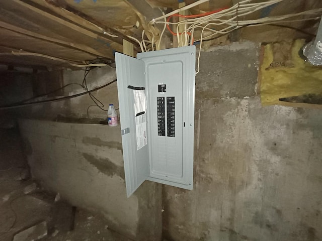 utility room with electric panel