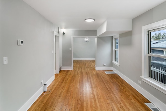 interior space featuring light hardwood / wood-style flooring