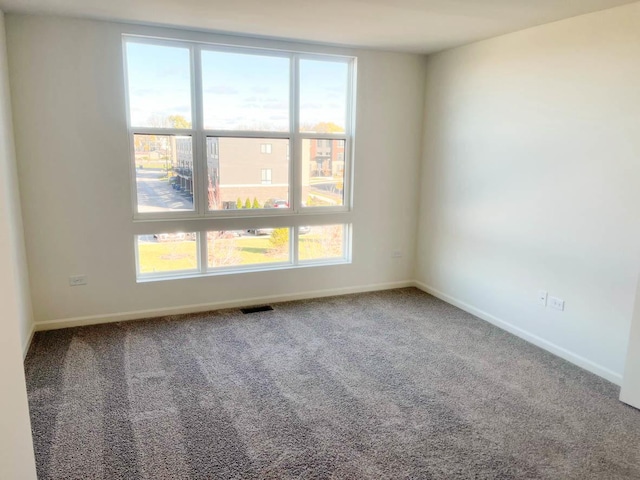 unfurnished room featuring carpet flooring