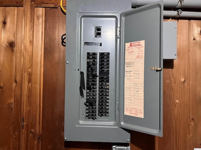 utility room with electric panel