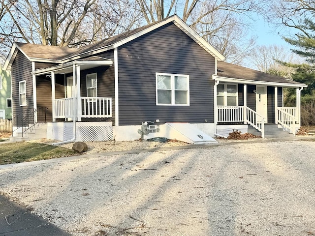 view of front of house with a porch