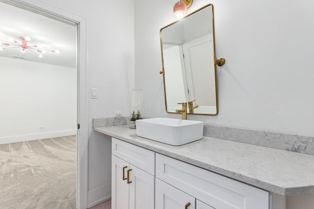 bathroom with vanity