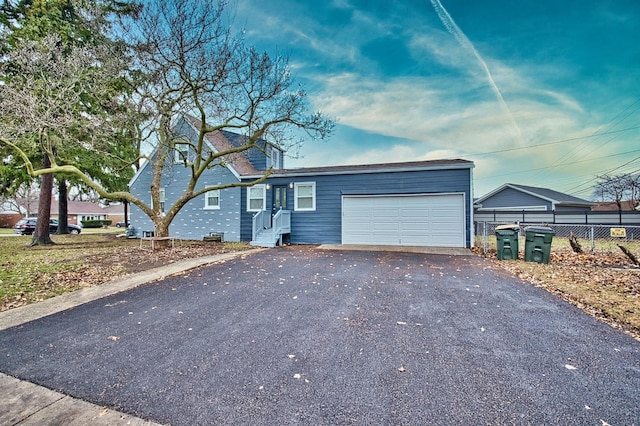 view of front of house featuring a garage