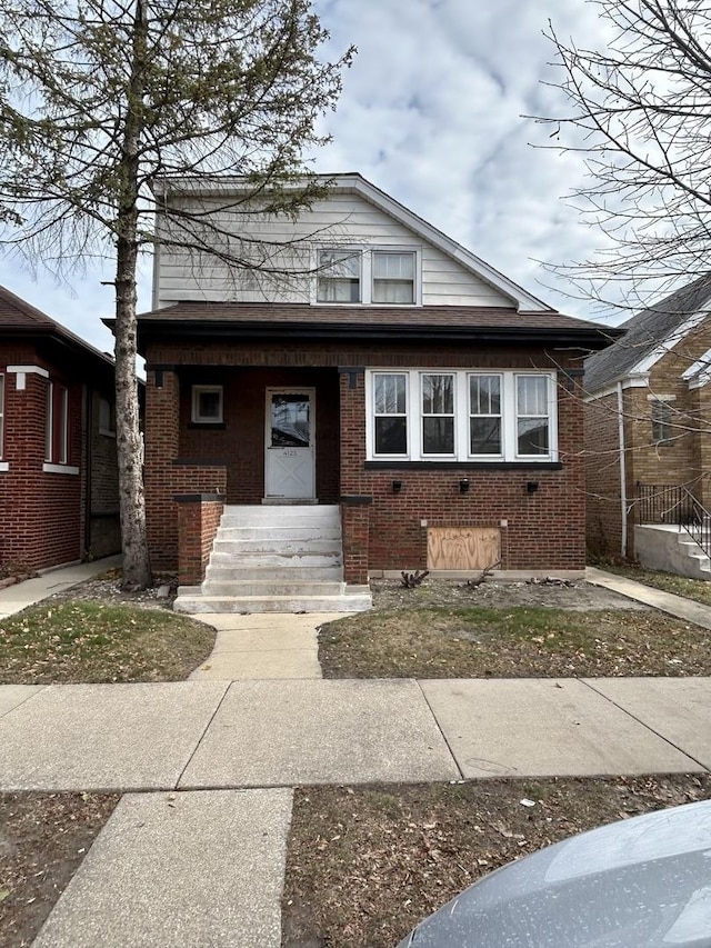 view of bungalow-style home