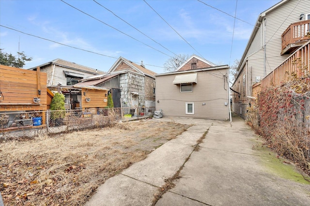 view of rear view of property