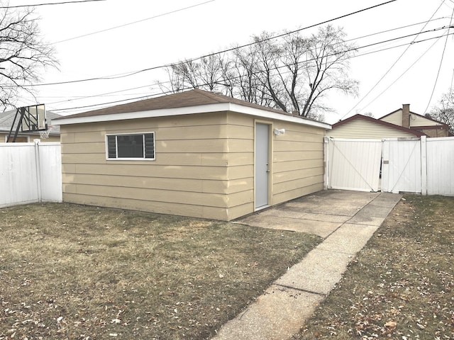 view of outbuilding