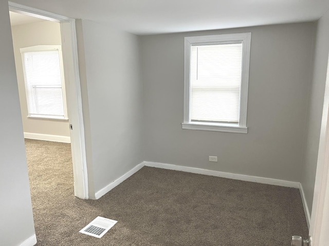 view of carpeted empty room