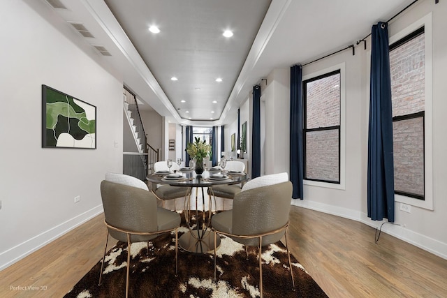 dining room featuring hardwood / wood-style flooring