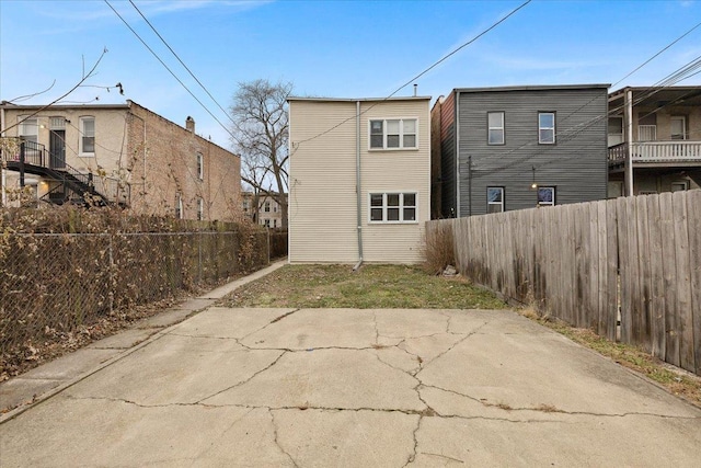 rear view of property with a patio