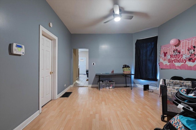 interior space featuring light hardwood / wood-style flooring