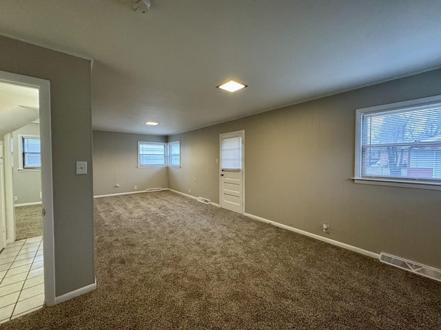 view of carpeted empty room