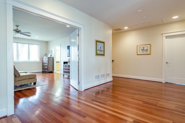 interior space featuring light hardwood / wood-style flooring