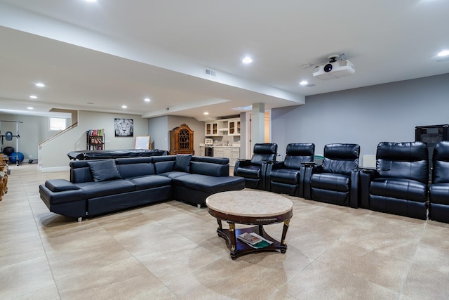 view of home theater room